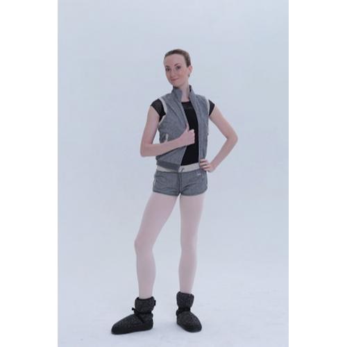 Sansha 三沙舞蹈教师练功服女秋冬保暖外套芭蕾舞现代舞马甲上衣