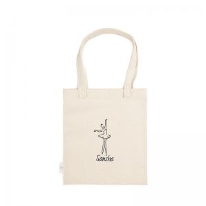 Sansha 三沙芭蕾舞蹈元素帆布袋折叠手提便携购物布袋子