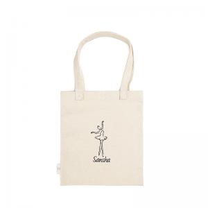 Sansha 三沙芭蕾舞蹈元素帆布袋折叠手提便携购物布袋子
