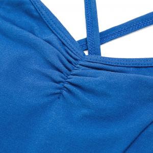 Sansha 三沙女童芭蕾舞练功服儿童吊带开裆舞蹈连体服弹力演出服