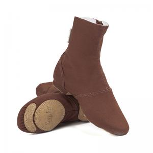 Sansha 法国三沙爵士舞靴高筒帆布面牛二层底现代舞蹈鞋(定制5天）