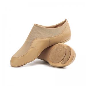 Sansha 法国三沙爵士舞鞋子 牛皮拼接弹力网现代舞蹈鞋软底练功鞋