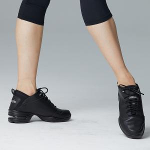 sansha法国三沙跳舞鞋女广场舞时尚软底真皮现代舞鬼步舞蹈运动鞋