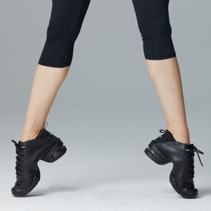 sansha法国三沙跳舞鞋女广场舞时尚软底真皮现代舞鬼步舞蹈运动鞋