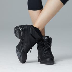 sansha 法国三沙真皮广场舞鞋跳舞运动鞋女软底 防滑现代舞蹈鞋（预售7天）