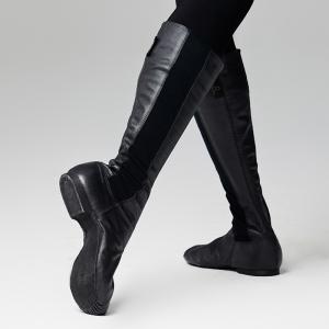 sansha三沙芭蕾舞剧院靴男女牛皮高筒舞蹈靴民族舞演出鞋弹力靴筒（定制）