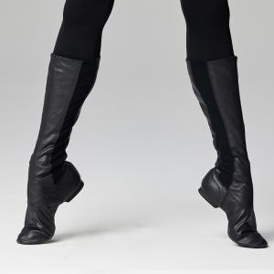 sansha三沙芭蕾舞剧院靴男女牛皮高筒舞蹈靴民族舞演出鞋弹力靴筒（定制）