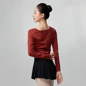 sansha 三沙舞蹈毛衣女练功服女 长袖针织上衣芭蕾舞秋冬保暖外套