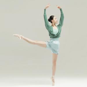 Sansha 法国三沙芭蕾舞保暖练功服女 秋冬舞蹈短上衣长袖瑜伽健服