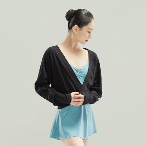 Sansha 法国三沙芭蕾舞保暖练功服女 秋冬舞蹈短上衣长袖瑜伽健服