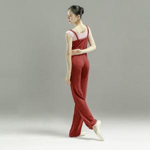 sansha 法国三沙芭蕾舞保暖连体裤女 秋冬舞蹈练功裤吊带背心长裤