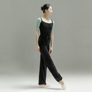 sansha 法国三沙芭蕾舞保暖连体裤女 秋冬舞蹈练功裤吊带背心长裤