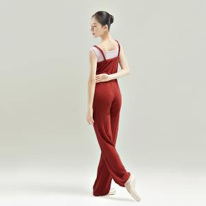 sansha 法国三沙芭蕾舞保暖连体裤女 秋冬舞蹈练功裤吊带背心长裤