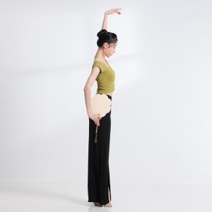 sansha 三沙舞蹈裤 开叉现代舞服长裤 中国古典舞练功裤形体裤子女