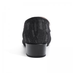 sansha 三沙舞蹈教师鞋成人女 低跟芭蕾舞蹈练功鞋提花拼接民族舞（定制7天）