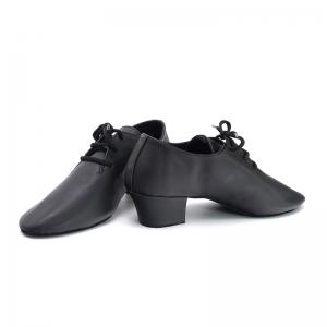 sansha 三沙芭蕾舞教师鞋 系带牛皮舞蹈鞋练功小皮鞋反绒皮底跳舞（定制7天）