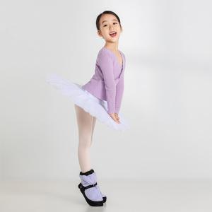sansha 三沙儿童舞蹈毛衣 螺纹针织外套芭蕾舞长袖保暖上衣秋冬