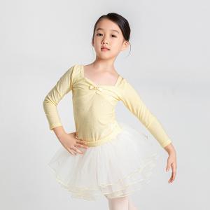 sansha 三沙儿童舞蹈服 长袖芭蕾舞服上衣蓬蓬裙分体套装秋冬跳舞