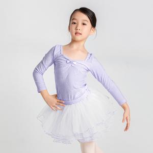 sansha 三沙儿童舞蹈服 长袖芭蕾舞服上衣蓬蓬裙分体套装秋冬跳舞