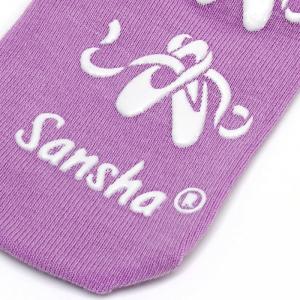 Sansha 三沙芭蕾舞蹈袜 儿童中筒袜棉防滑硅胶小腿女士儿童运动袜