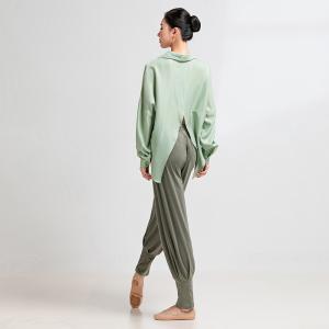 sansha 三沙现代舞服上衣 抹胸吊带衬衫两件套装宽松长袖练功服日常服
