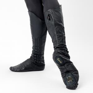 sansha 三沙芭蕾舞剧院靴 男软底民族舞长靴马靴弹力靴筒女蒙古舞