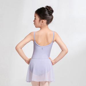 sansha 三沙儿童吊带舞蹈服女芭蕾舞练功服一件式带裙连体服训练