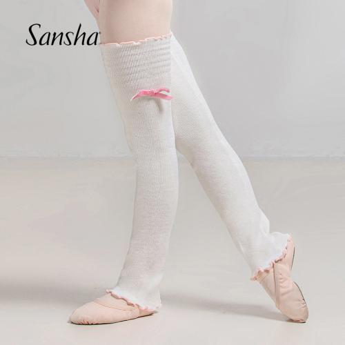 sansha 三沙儿童舞蹈护腿袜 女秋冬瑜伽袜套跳舞保暖过膝芭蕾护具