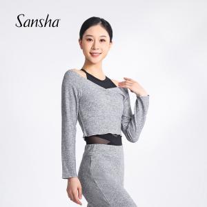sansha 三沙舞蹈服外套女 秋冬保暖上衣芭蕾舞练功服热身短款长袖
