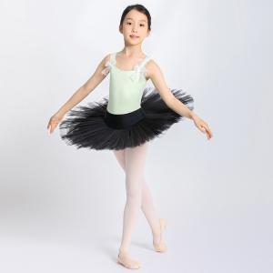 Sansha 三沙儿童宽吊带舞蹈服 蝴蝶结芭蕾舞背心连体服开裆练功服