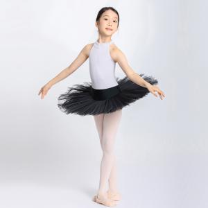 Sansha 三沙儿童舞蹈服 挂脖锦纶芭蕾舞服开裆练功服连体服形体